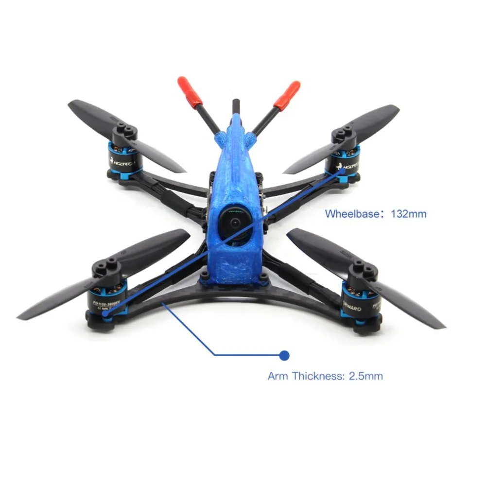 Новинка 1106 года. Гоночный Дрон с HGLRC зубочисткой. 3 дюйма Parrot132. Микро 4S FPV. Гоночный Дрон PNP F411. Управление полетом. Двигатель 13А 4 в 1 ESC