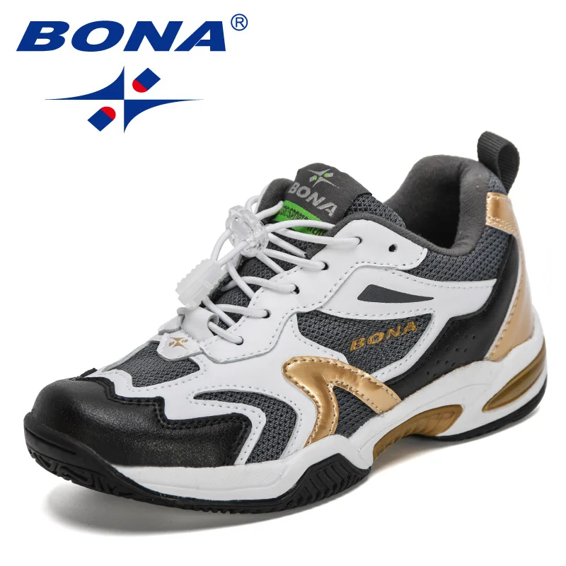 BONA 2021 New Designers Trendy Sneakers Children Running Sports Shoes Lightweight Kids Casual Footwear Child  Hook & Loop Shoes 2021 beach child shoes summer kids princess shoes for big girl summer sandals little girl sports sandals 3 5 8 9 10 12 year old