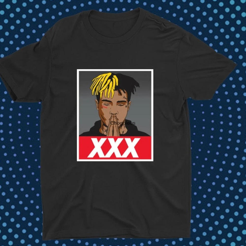 Мужская винтажная футболка RIP XXX Tentacion в стиле хип-хоп |