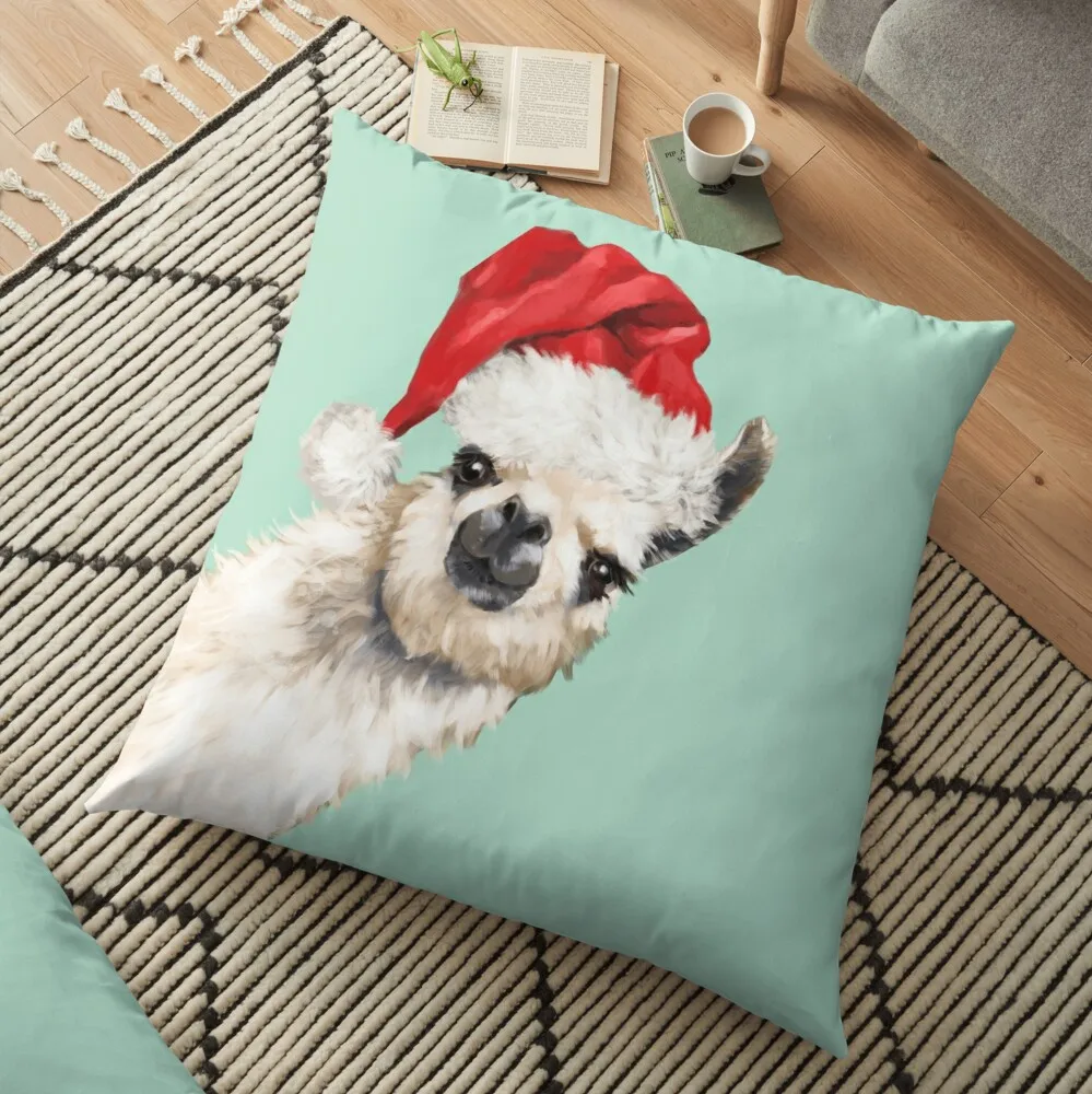 

Sneaky Llama Christmas Cushion Cover Pillowcase Christmas Decorations For Home Xmas Noel Ornament Happy New Year 2021