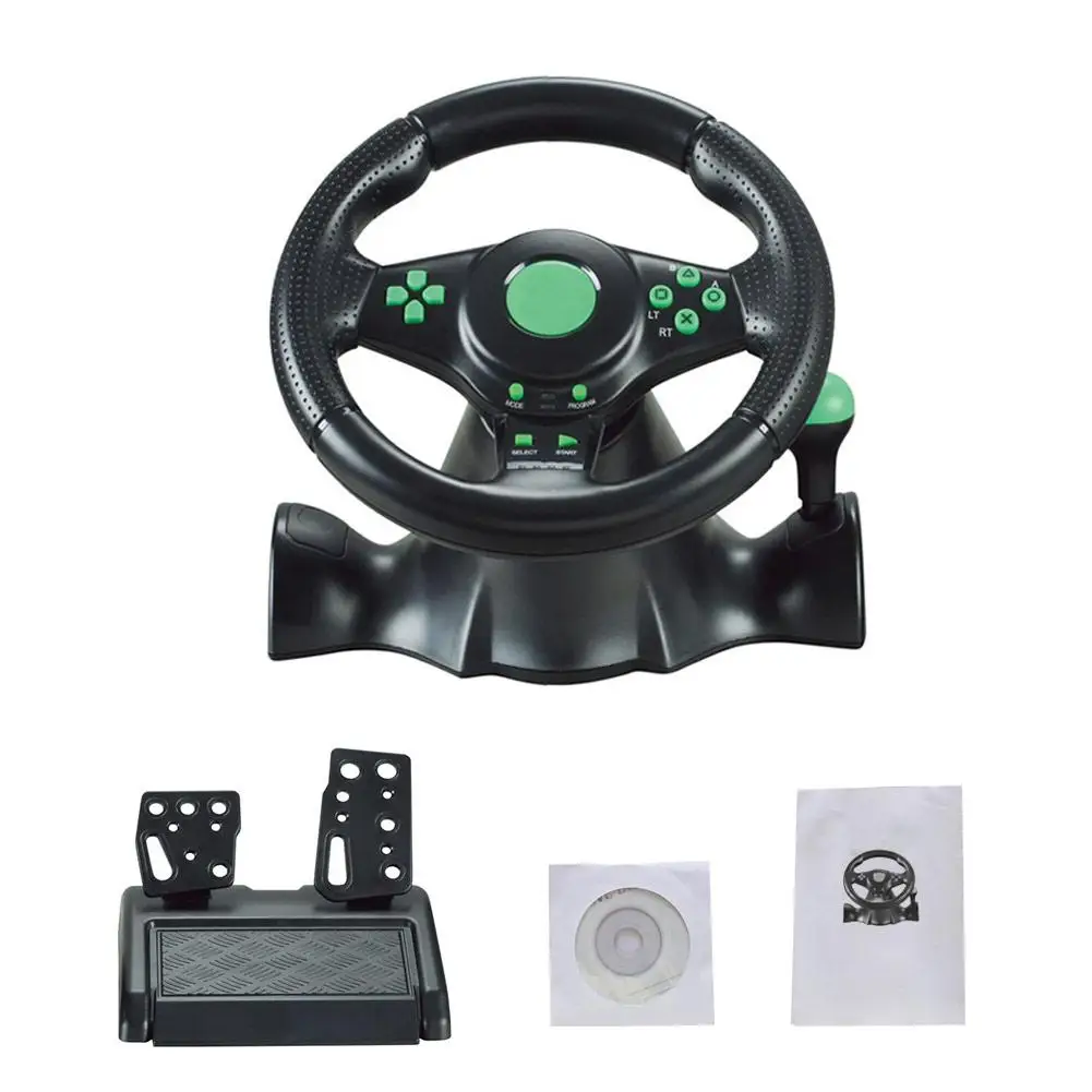 

For XBOX-360/PS3/P2/PC Game Racing Steering Wheel USB Computer Vibration
