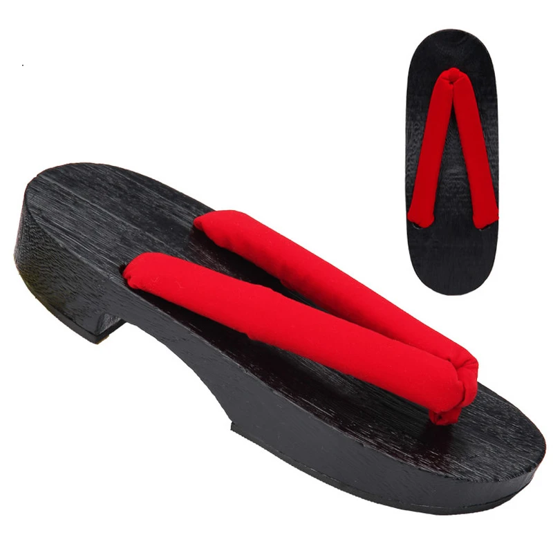 

Mazefeng 2019 Women Sandals Flip-flops Summer Wedge Sandals Cosplay Kimono Shoes Japanese Clogs Wooden Geta Black Base Slippers