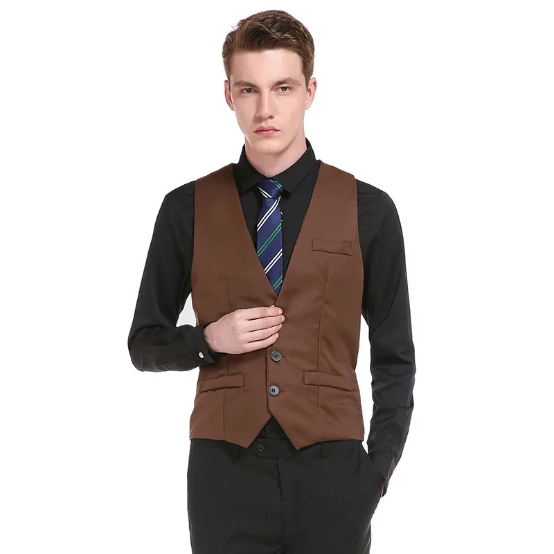Наружная форма для фотосессии, стиль, мужской модный приталенный Однорядный однотонный Костюм Джентльмена с тремя пряжками, жилет M16