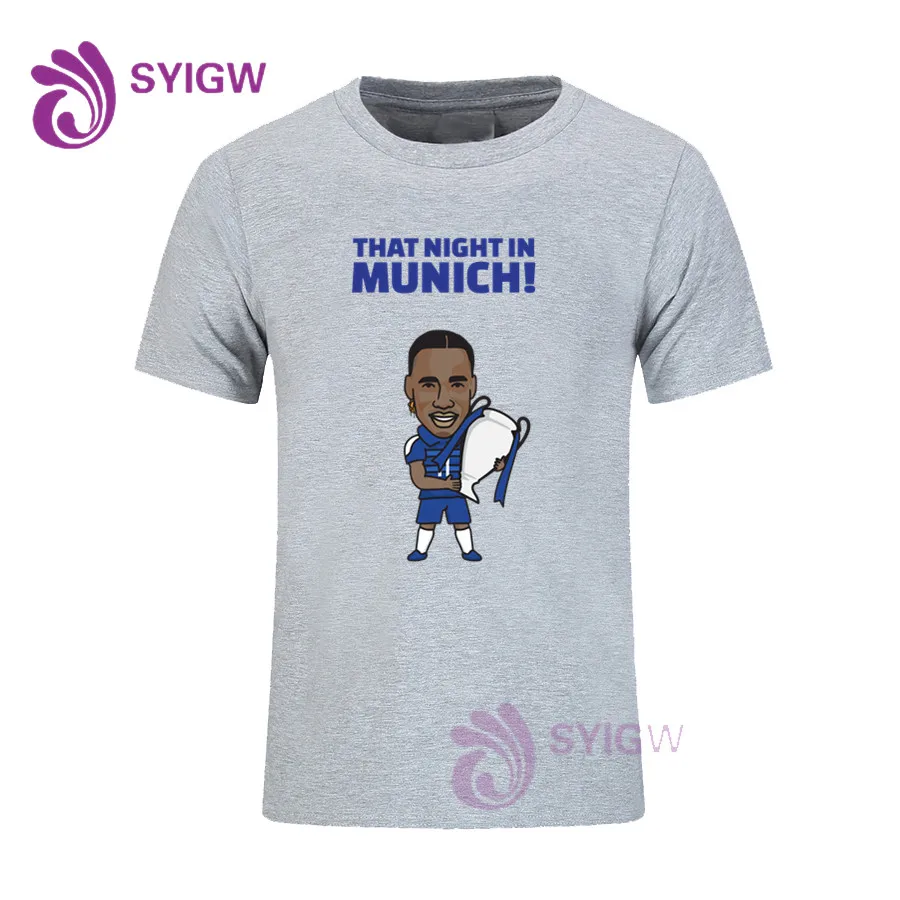 6 Didier Drogba, футболка с рисунком, короткий рукав, повседневные топы, крутой принт, хлопок, Мужская футболка классная, футболка 0122-7 - Цвет: 6