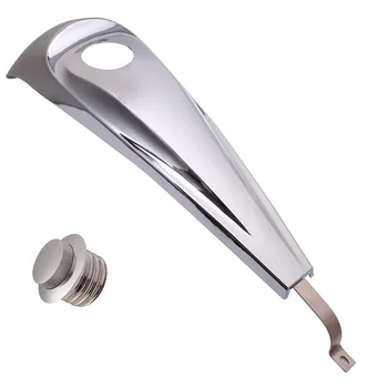 

Chrome Motorcycle Smooth Dash Fuel Console & Gas Tank Cap Cover Fit For Harley Touring FLHT FLHX 2008-2017