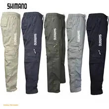 Мужские быстросохнущие дышащие штаны для рыбалки SHIMANOS, уличные военные штаны с несколькими карманами для рыбалки, кемпинга, Мужская одежда для рыбалки Мужские быстросохнущие дышащие штаны для рыбалки SHIMANOS, уличные военные штаны с несколькими карманами для рыбалки, кемпинга, Мужская одежда для рыбалки
