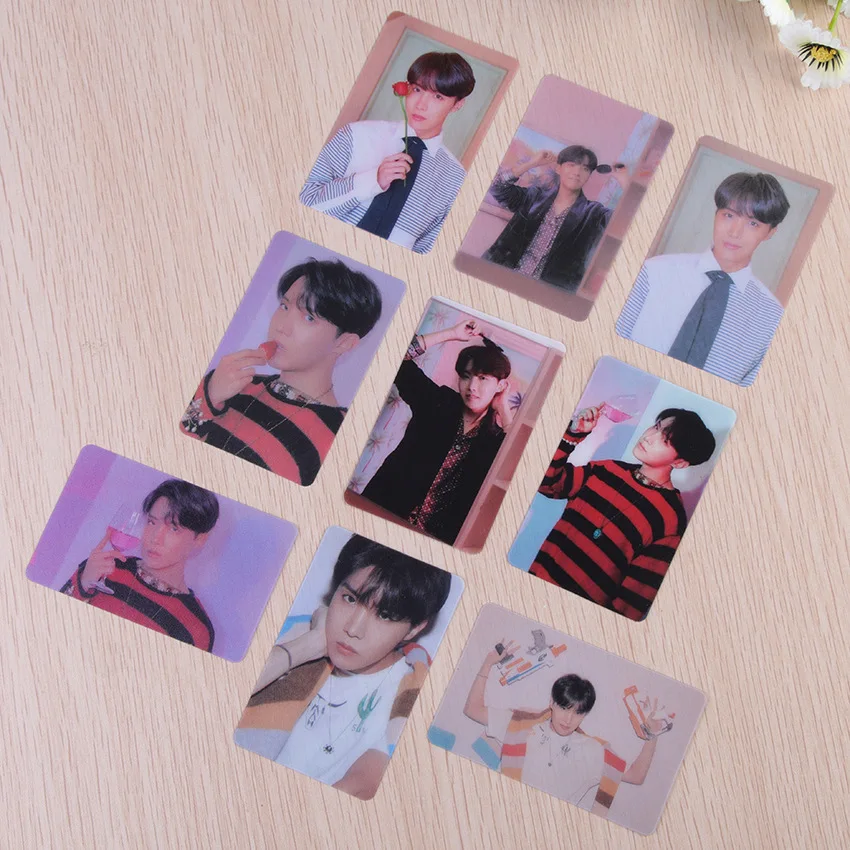 9 шт./компл. kpop Bangtan boys прозрачная Фотокарта карта soul persona альбом высокое качество фото карта Bangtan boys один kpop - Цвет: J-HOPE2