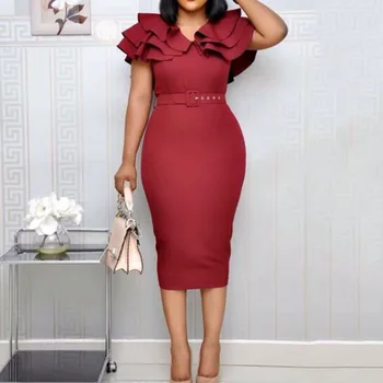 

BGW 341ht Little V Neck Jersey Mother Of The Bride Dresses Short Sleeves Four Colors Mom Gown Robes With Sashes 2020 New