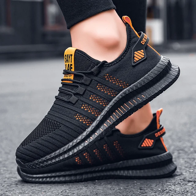 Hot New Running Shoes for Men Mesh Breathable Comfortable Light Sports Sneakers Walking Men Shoes Big Size 39-47 Drop-shipping 2