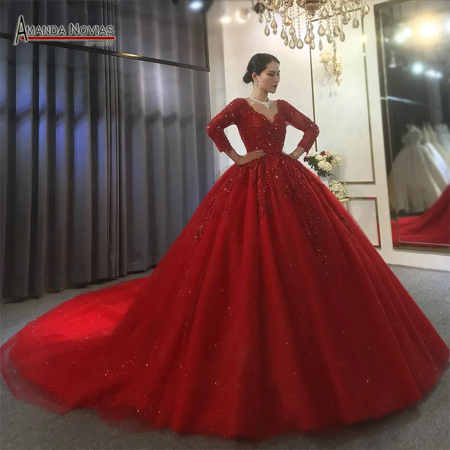 Buy Red Bridal Gown Online In India - Etsy India