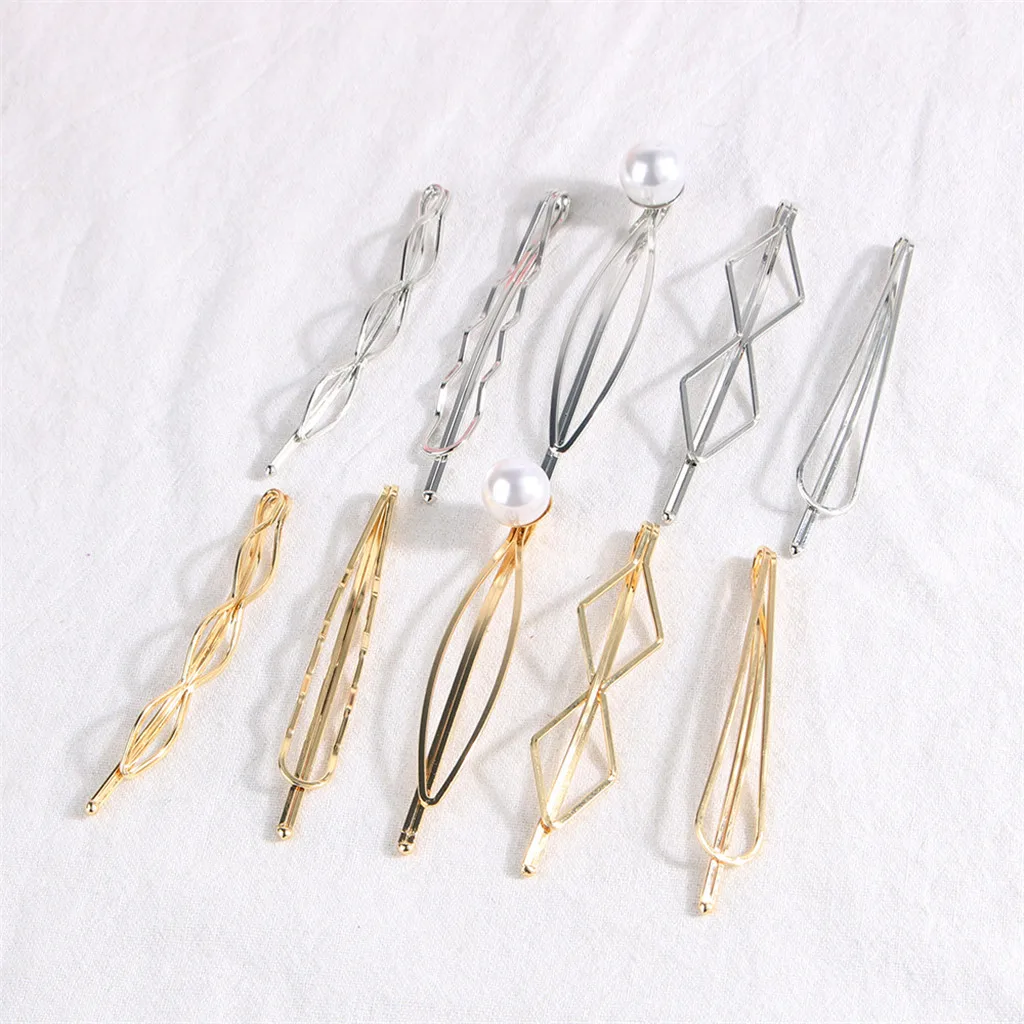 5 шт./компл. INS Женская милая заколка с жемчужинами для волос простой элегантный корейский дизайн зажим шпилька для волос аксессуары подарок# YC