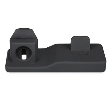 

3 In 1 Holder Portable Base Charging Stand Charger Mounts Station Silicone Wireless For Apple Watch