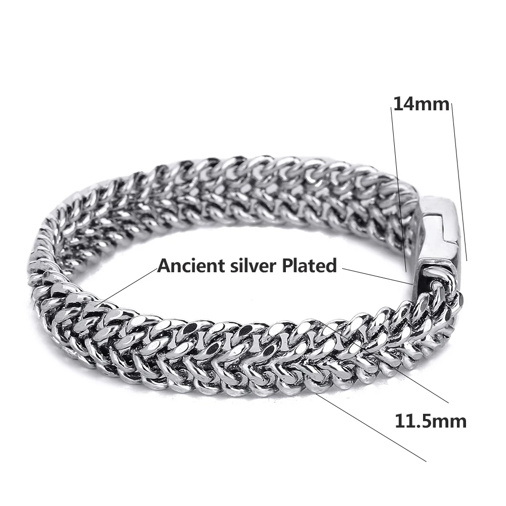 Будда браслет для мужчин мужская мода новый звено цепи фон со старинными