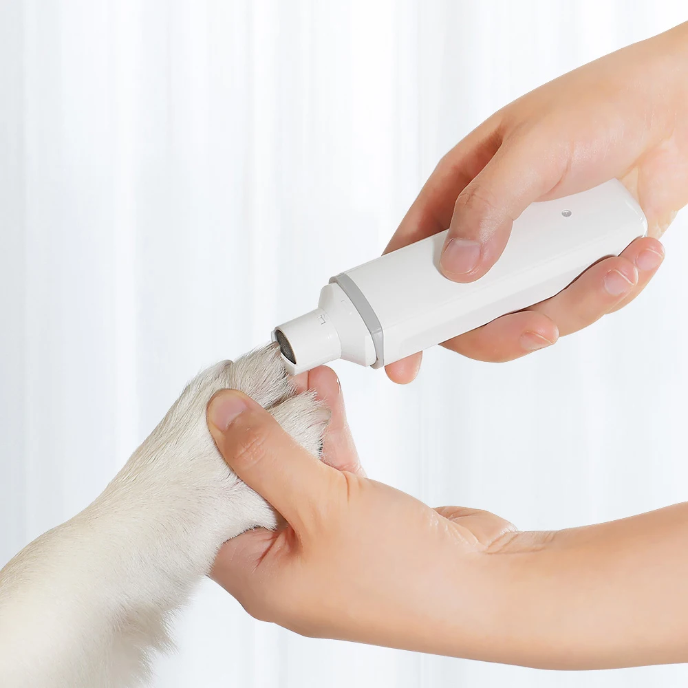 Xiaomi Mijia pawbby аккумуляторные кусачки для ногтей для домашних животных электрические лаки для ногтей для собак USB электрические ножницы для ногтей для домашних животных уход за здоровыми животными - Цвет: White