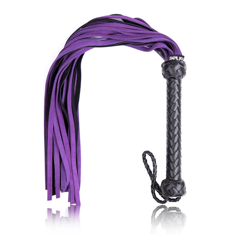 

Couples Toy Sexy Health Products Wholesale Whip Genuine Leather Purple Rough Handle Scattered Whip Recruit Agents