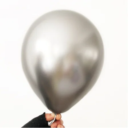 10 шт. латексный шар, украшение для дня рождения, надувной шар, принт со смайликом и собакой, детские игрушки в горошек, воздушный шар для детского душа - Цвет: Silver