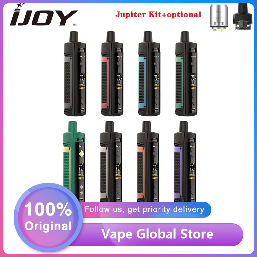 Комплект для вейпа IJOY Jupiter 70 Вт 0 6/18650 Ом|Системы нагревания табака и электронные