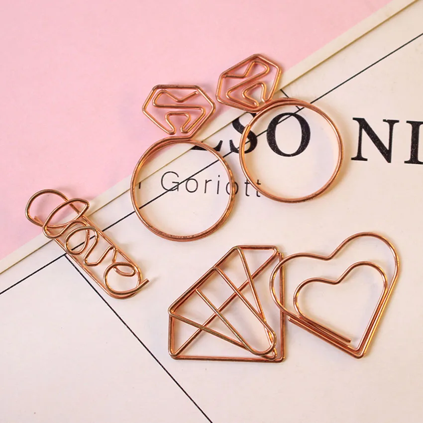 Зажим для бумаги в форме ромба 5 шт./лот|Скребки| |