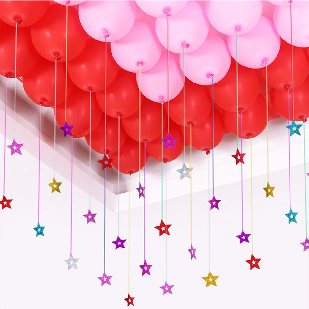 1 шт. воздушные шары "сделай сам" ленты дождевые ЦВЕТНЫЕ лента-лазер для свадебной вечеринки открытие украшения на день рождения подарки воздушный шар упаковочный кран
