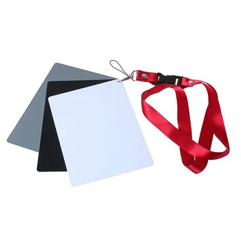 

White Balance Digital Gray Card 18 Degree Scratchproof Portable Exposure Universal Photography With Strap Camera Accessories