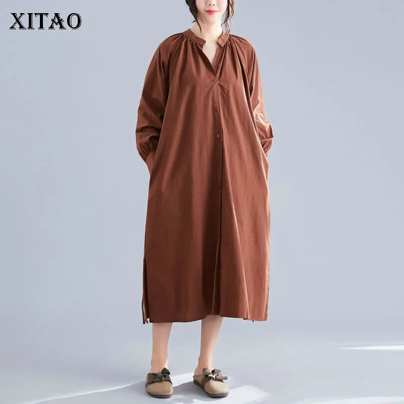 XITAO Бандажное Большие размеры черное зеленое платье женское Плиссированное