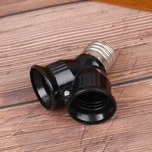 

1Pc E27 TO 2 E27 LED halogen Shape Light Lamp Bulb Splitter Adapter Converter Home Light Accessories
