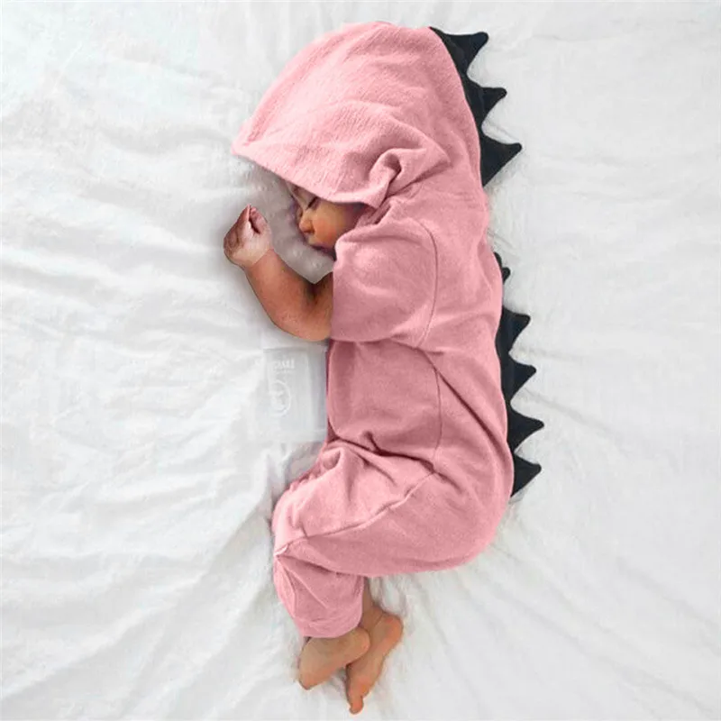 Baby clothes Hooded Dinosaur Jumpsuit Baby clothes Newborn Infant Boy Girl onesie Romper Jumpsuit Outfits Bodysuits