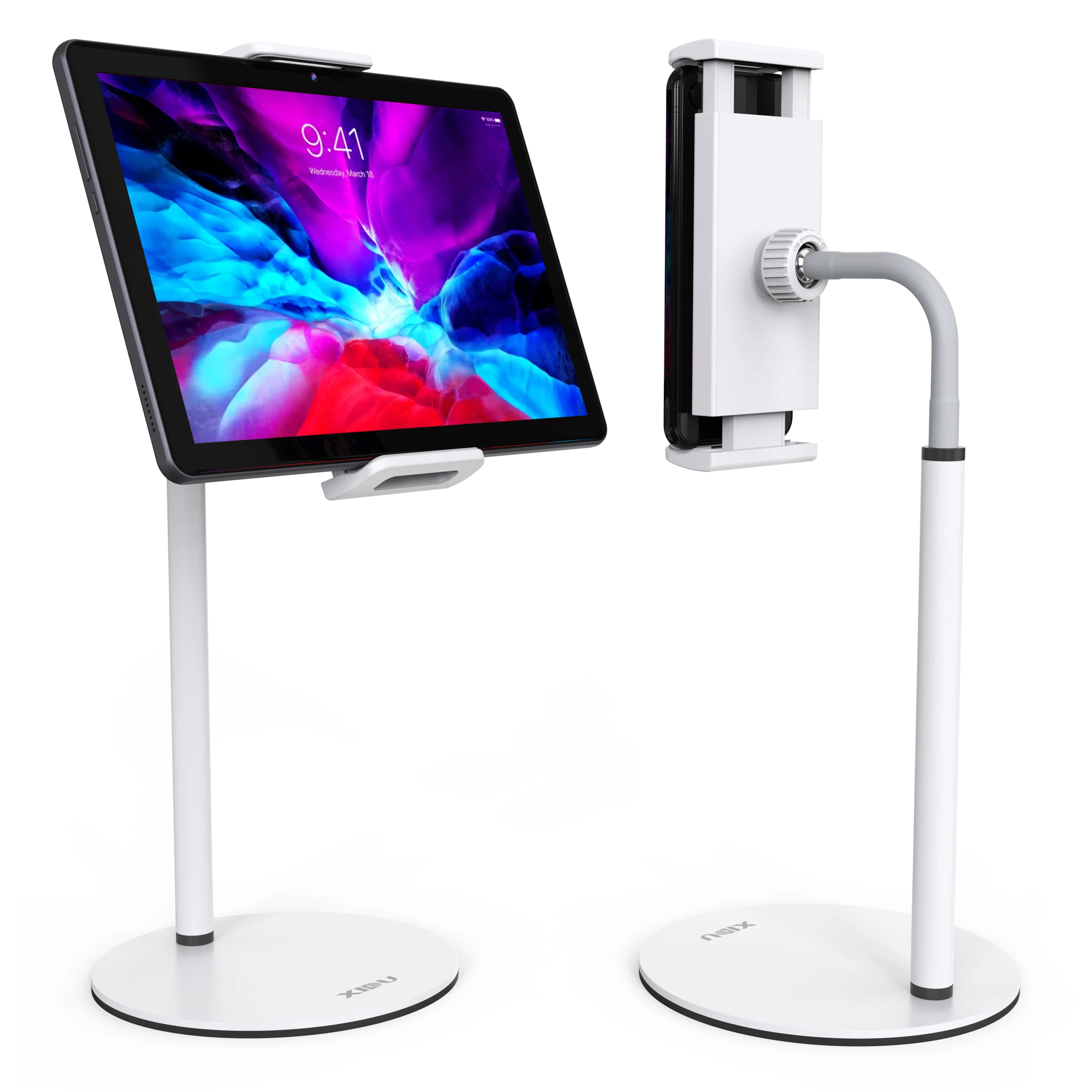 XIDU Phone Holder Desk Bed Tablet Ipad Stand In Car Aluminum Alloy 360 Rotating for iPhone Computer Baseus Bracket Flexible |