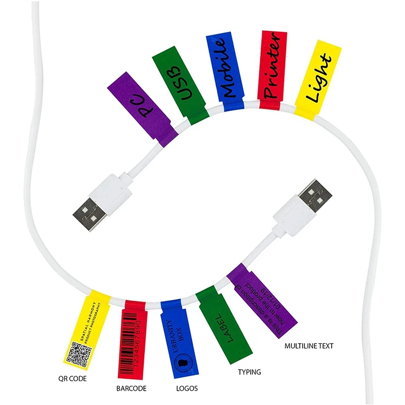 600Pcs/20 Sheets Cable Labels Tags Cable Markers Self Adhesive Cable Labels Waterproof Tear Resistant Wire Labels