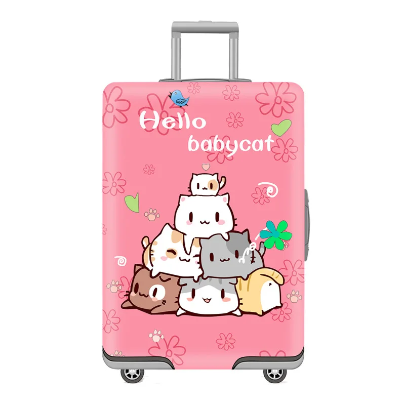 JATRAVEL с изображением из мультфильма Lucky Cat путешествия толстые эластичные Чемодан чемодан защитный чехол, относятся к 18-32 дюймов Чехол, аксессуары для путешествий - Цвет: 34