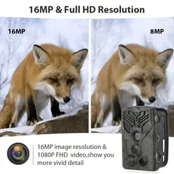 Новая камера HC810A 16MP 1080P охотничья тропа камеры дикой природы инфракрасного ночного видения дикие фото ловушки камера слежения