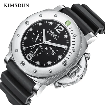 

KIMSDUN Brand Men's Automatic Mechanical Watch Luxury Casual Business Men's Watch Multifunctional Waterproof Silicone Male Clock