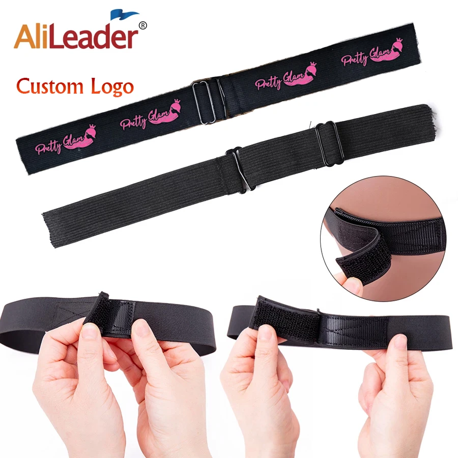 Alileader ajustable de Nylon negro más bandas elásticas para Peluca de pelucas de cabello de encaje neto NETO DE COSER DE HACER peluca herramientas