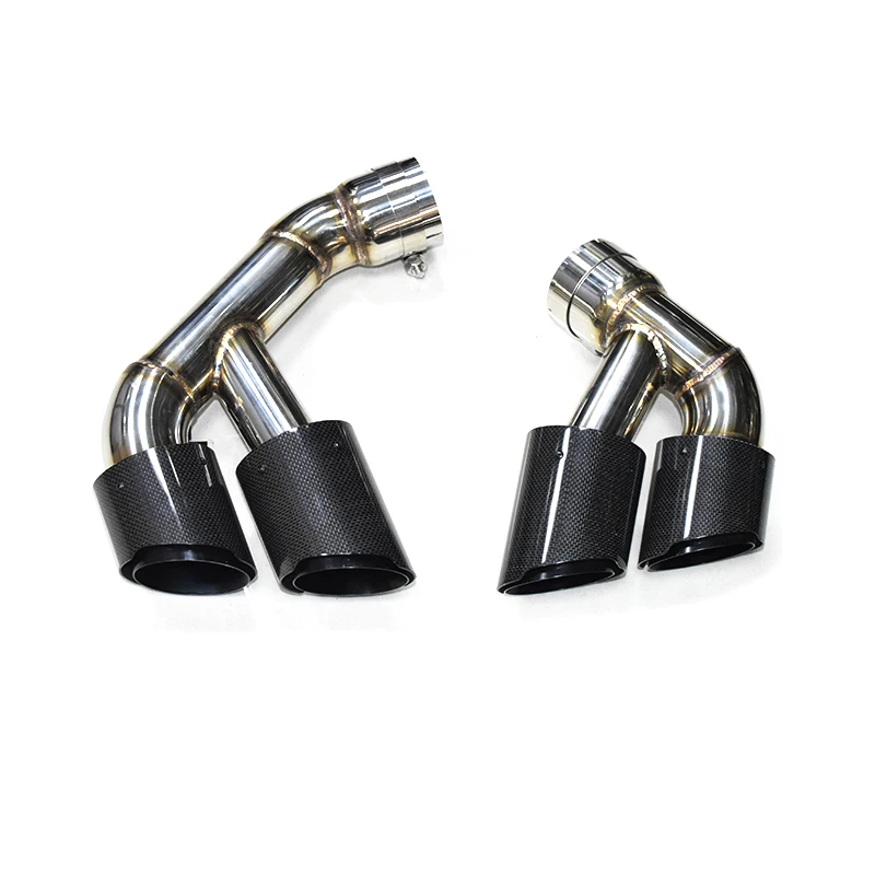 Auspuffspitzen Schwarz Für BMW X5 F15 X6 F16 - Edelstahl Endrohr Abdeckung