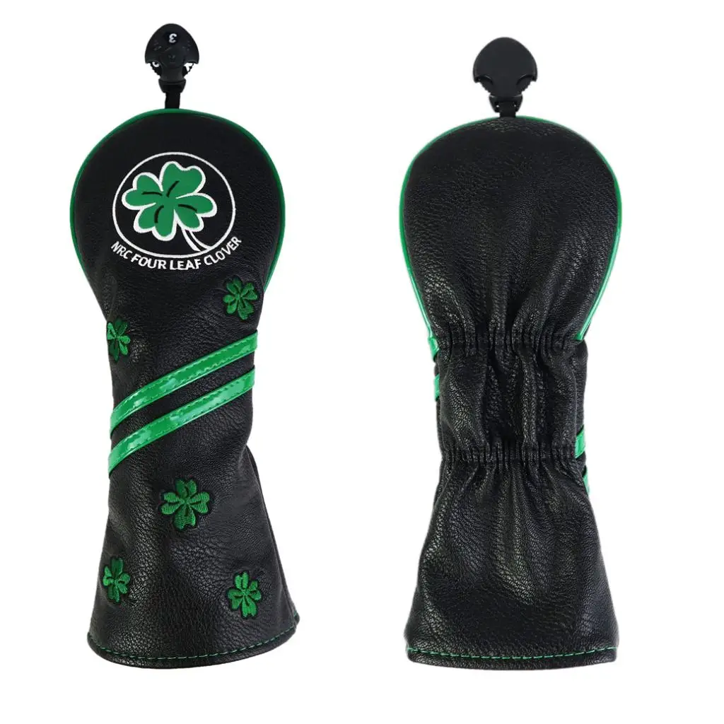 Premium PU Golf Woods Headcover Waterproof 460cc Fairway Driver Head Cover Protector Golf Equipment