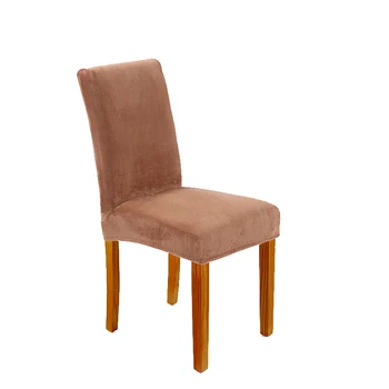 

Solid Plush Chair Covers Spandex Modern Elastic Chair Chair Universal Cover Room Covers For Party 1/4/6pcs Kitchen