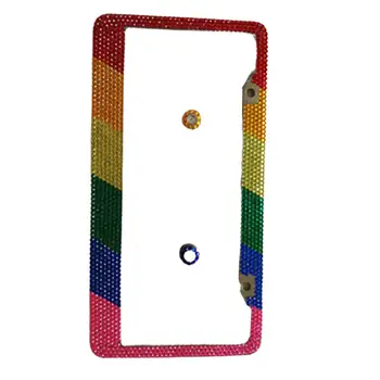 

Stainless Steel Car License Plate Frame Holder Trailer Number Plate Clips Spring Bracket Cars License Plate Cover Fixed