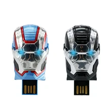 Большая емкость USB Железный человек pendrive 4 ГБ 8 16 пластиковая