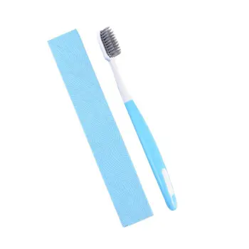 

10Pcs/Set Family Eco-Friendly Bamboo Charcoal Thin Soft Bristles Toothbrush Plastic Handle with Package for Traveling