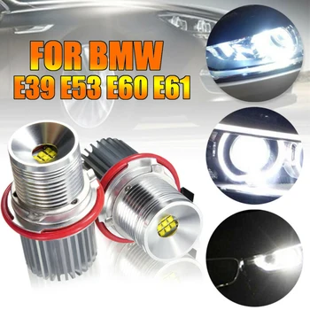 

2pcs 45W White Car 9 LED Angel Eye Marker Halo Light Bulb For BMW E39 E53 E60 E61 Car Angel Eyes Light Bulb