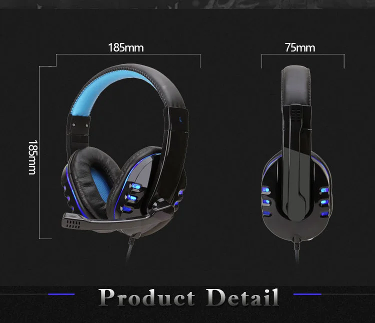 Fones de Ouvido Claros do Jogo do Jogo do Diodo Emissor de Luz com Controle de Volume do Mic Fone de Ouvido para Ps4 Estereofônicos Sobre-cabeça Xbox Gamer Fones - pc 15 Eletrônicos