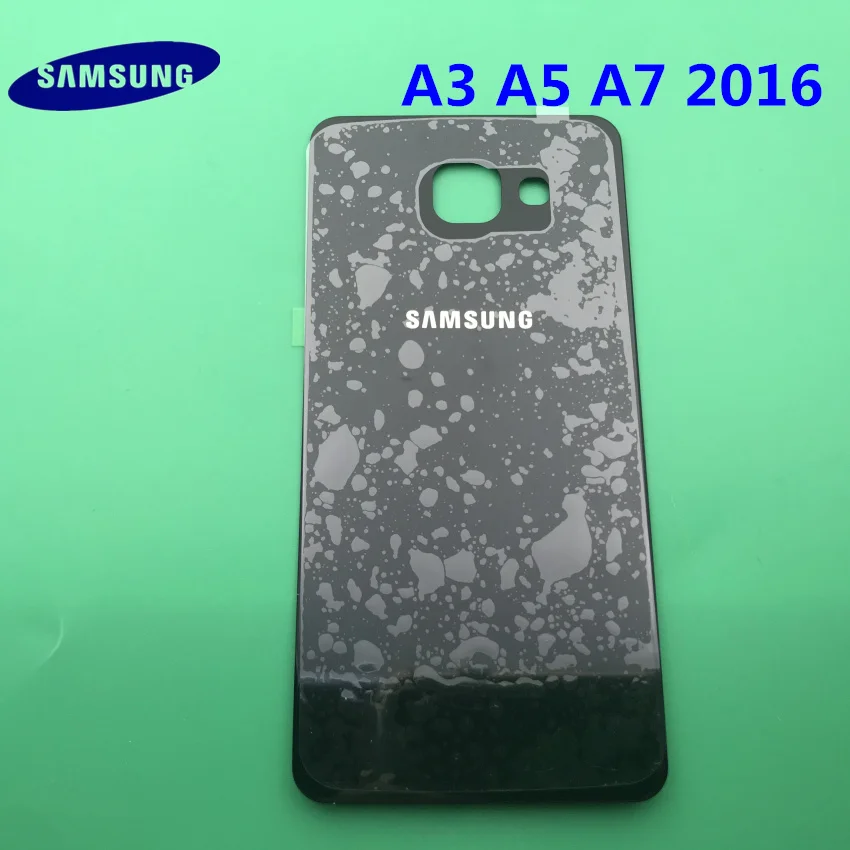 samsung Galaxy A3 A5 A7 A9 A310 A510 A710 A910 задняя крышка Батарея чехол 3D Стекло сзади Корпус на домашнию Дверь чехол