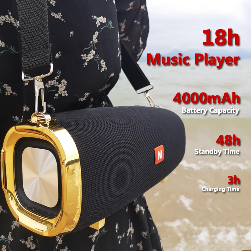 Bluetooth-Колонка 50 Вт Беспроводная портативная звуковая колонка басовая стерео