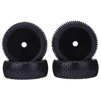 

4PCS RC 1:8 Off Road Car Buggy Rubber Tires & Plastic Wheel Rims HUB HEX 17 mm Climbing Car Toy Accessories