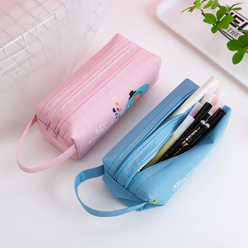 Cyflymder Kawaii Pencil Cases Large Capacity Pencil Bag Pouch Holder Box  for Girls Office Student Stationery Organizer School Supplies