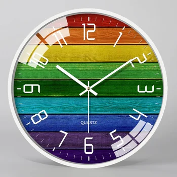 

Creative Modern Wall Clock Kitchen Metal Creative Large Silent Clocks Wall Home Decor Living Room Bedroom Duvar Saati Gift FZ740