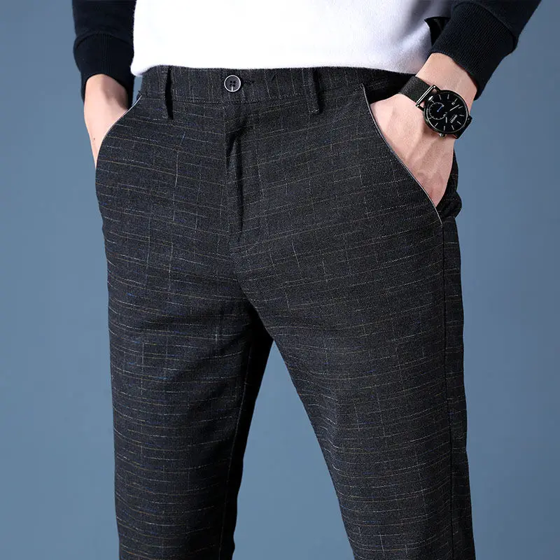 2020 New High Quality Pants Men Fashion Casual Pants Men Straight Business Suit Trousers brand Mens Pants Size 38 2020 New High Quality Pants Men Fashion Casual Pants Men Straight Business Suit Trousers brand Mens Pants Size 38