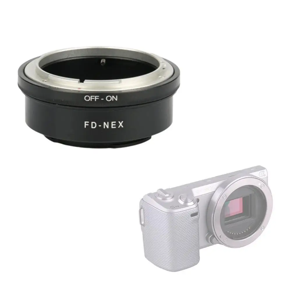 FD-NEX адаптер для объектива Canon FD на E-mount объектив камеры переходное кольцо для sony NEX7 A5000 A5100 A6000 A6300 A6500 A7 A7II A7R A9