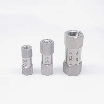 

1/8" 1/4" 3/8" 1/2" 3/4" 1" BSP Female Thread 304 Stainless Steel Check Valve One Way Non-return Valve For Water Oil Gas