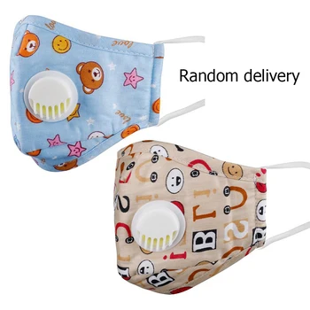 

Anti Haze Dust Children Mouth Mask Kid Folding Respirator with Valve RandomDustproof Breathable Face Nose Filter Cover